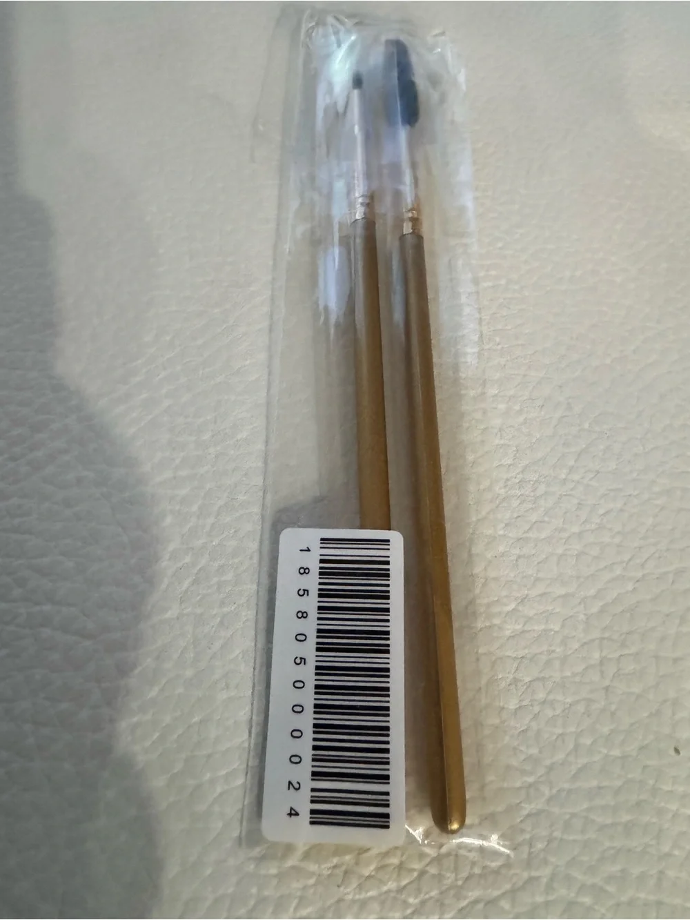 Gold eyebrow eyelash and eyeliner Brush Set new and unused vintage vibes